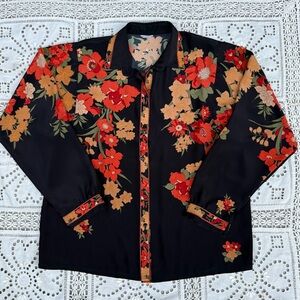 Floral Black Shirt